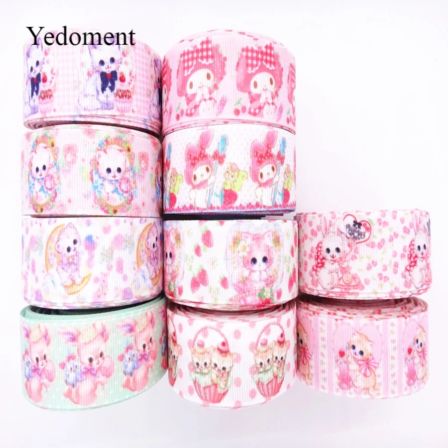 1" 25mm 10 yards Japanese cute animals printed grosgrain ribbon DIY hair bows handmade materials MD19022601
1" 25mm 10 yards Japanese cute animals printed grosgrain ribbon DIY hair bows handmade materials MD19022601