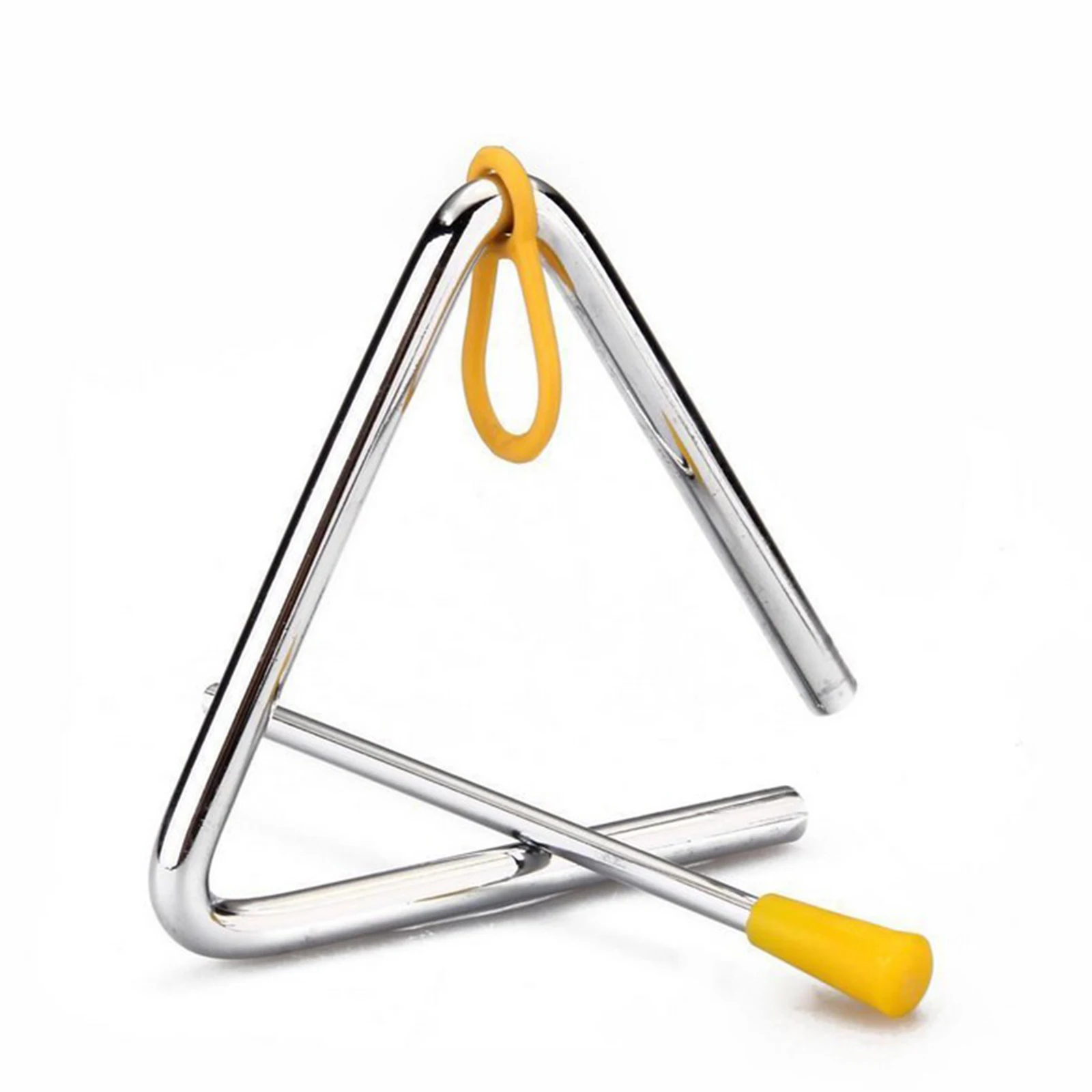 

Newest 1 Pcs Cute Children Toy Musical Instrument Rhythm Band Triangle Educational Percussion Tool Child Birthday Gift