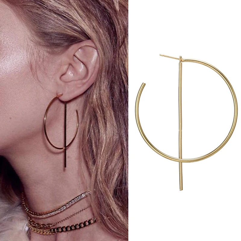 New Fashion Hiphop Big Round Hoop Earrings For Ladies Metal Wedding Party Jewelry 2018 Women Huggie Circle Earrings Accessories
New Fashion Hiphop Big Round Hoop Earrings For Ladies Metal Wedding Party Jewelry 2018 Women Huggie Circle Earrings Accessories