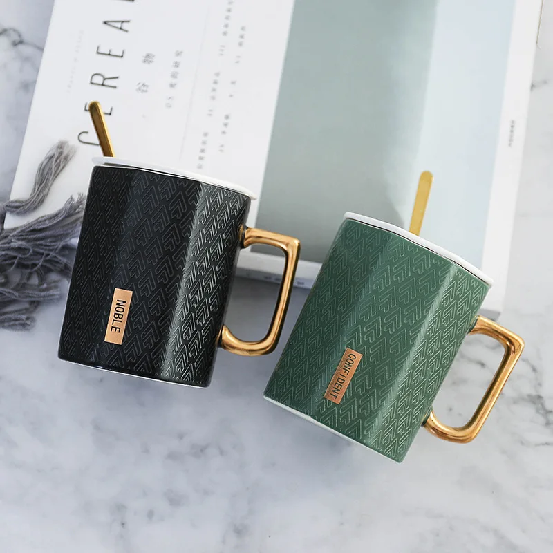 Creative Gold Polygon Ceramic Coffee Mug with Lid and Spoon Porcelain Juice Drinking Cup Coffee Milk Tea Cup
Creative Gold Polygon Ceramic Coffee Mug with Lid and Spoon Porcelain Juice Drinking Cup Coffee Milk Tea Cup