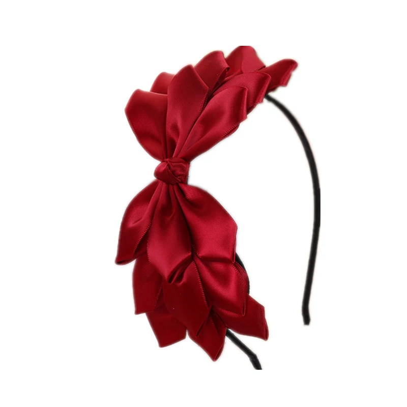 New Fashion Solid Hairband For Girls Grosgrain Ribbon Hair Bows Two Layer Hairbow Women Fashion Hair Accessories
New Fashion Solid Hairband For Girls Grosgrain Ribbon Hair Bows Two Layer Hairbow Women Fashion Hair Accessories