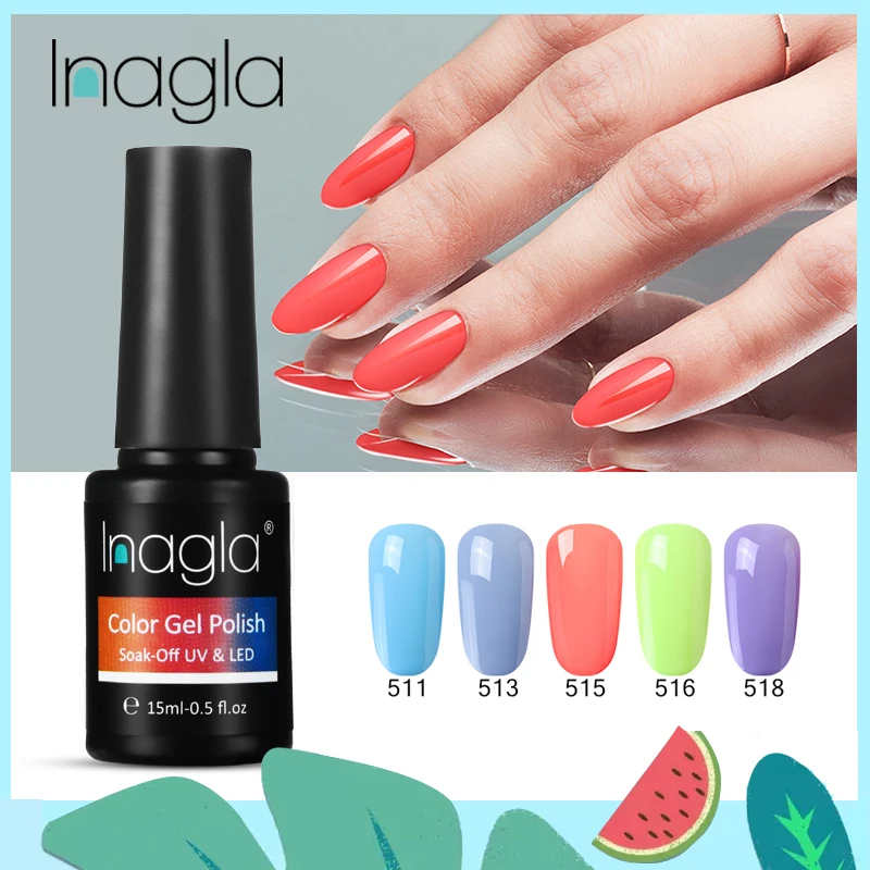 Inagla New Fashion Nail Art Tips 15ML Classic Nail Gel Polish Soak Off UV LED 298 Pure Colors Varnish Top Base Coat Lacquer
Inagla New Fashion Nail Art Tips 15ML Classic Nail Gel Polish Soak Off UV LED 298 Pure Colors Varnish Top Base Coat Lacquer
