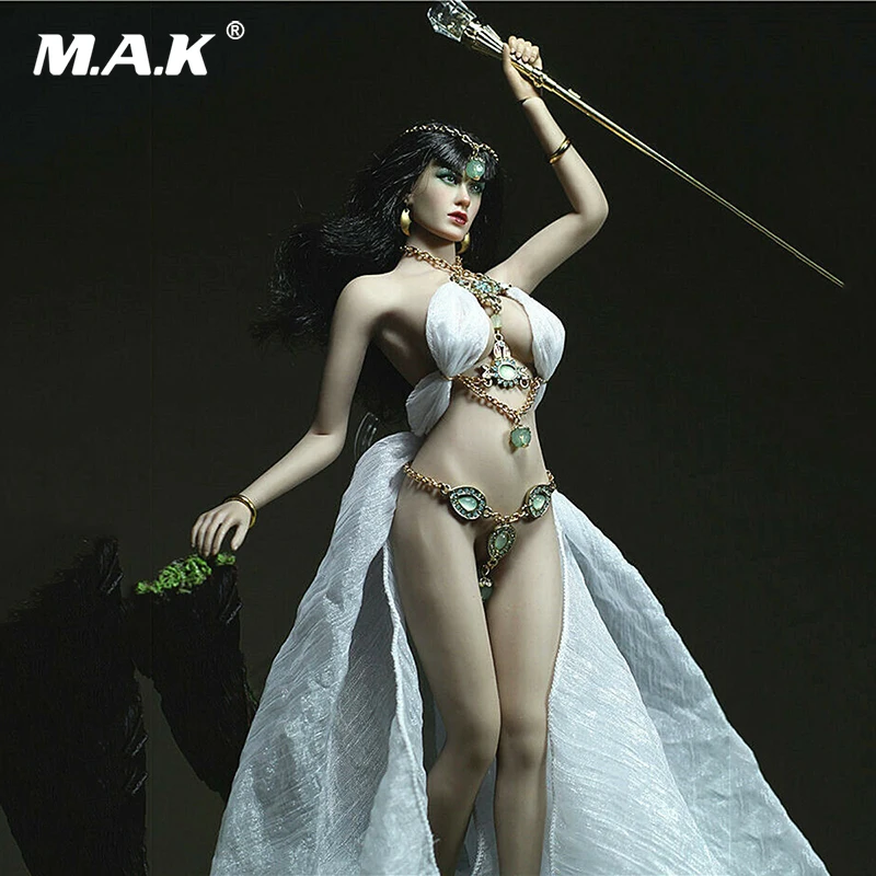 

1/6 Long Dress Goddess Dress Clothes Accessories For 12" TBLeague Phicen Big Bust Female Action Figure Accessories Clothes