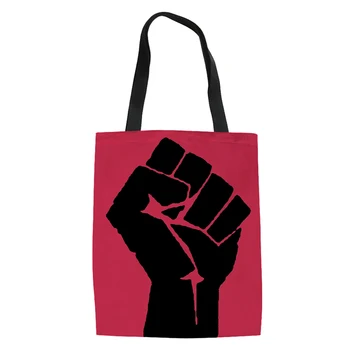 THIKIN Canvas Handbags Shoulder Bag 3D Personalized Fist Pattern For Female Canvas Bags Fashion Girls Recycle Shopping Bags
THIKIN Canvas Handbags Shoulder Bag 3D Personalized Fist Pattern For Female Canvas Bags Fashion Girls Recycle Shopping Bags