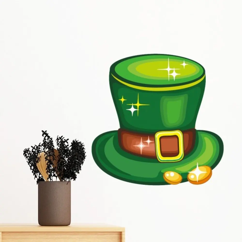 Shine Green Hat Ireland St.Patrick's Day Removable Wall Sticker Art Decals Mural DIY Wallpaper for Room Decal
Shine Green Hat Ireland St.Patrick's Day Removable Wall Sticker Art Decals Mural DIY Wallpaper for Room Decal