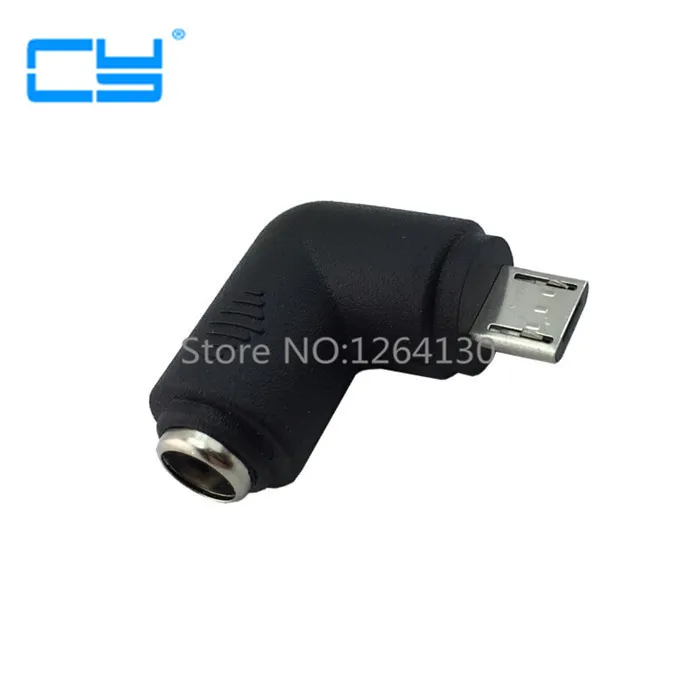 10 шт./DC 5 5x2 1 мм разъем к Micro USB B 5P правый угол Мужской адаптер питания Разъем для