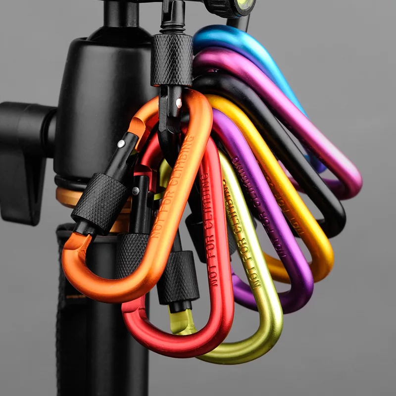 7Pcs Aluminum D Shape Buckle Carabiner Key Chain Carabiner Hook Clip Camping hiking Equipment EDC parachute Buckles
7Pcs Aluminum D Shape Buckle Carabiner Key Chain Carabiner Hook Clip Camping hiking Equipment EDC parachute Buckles