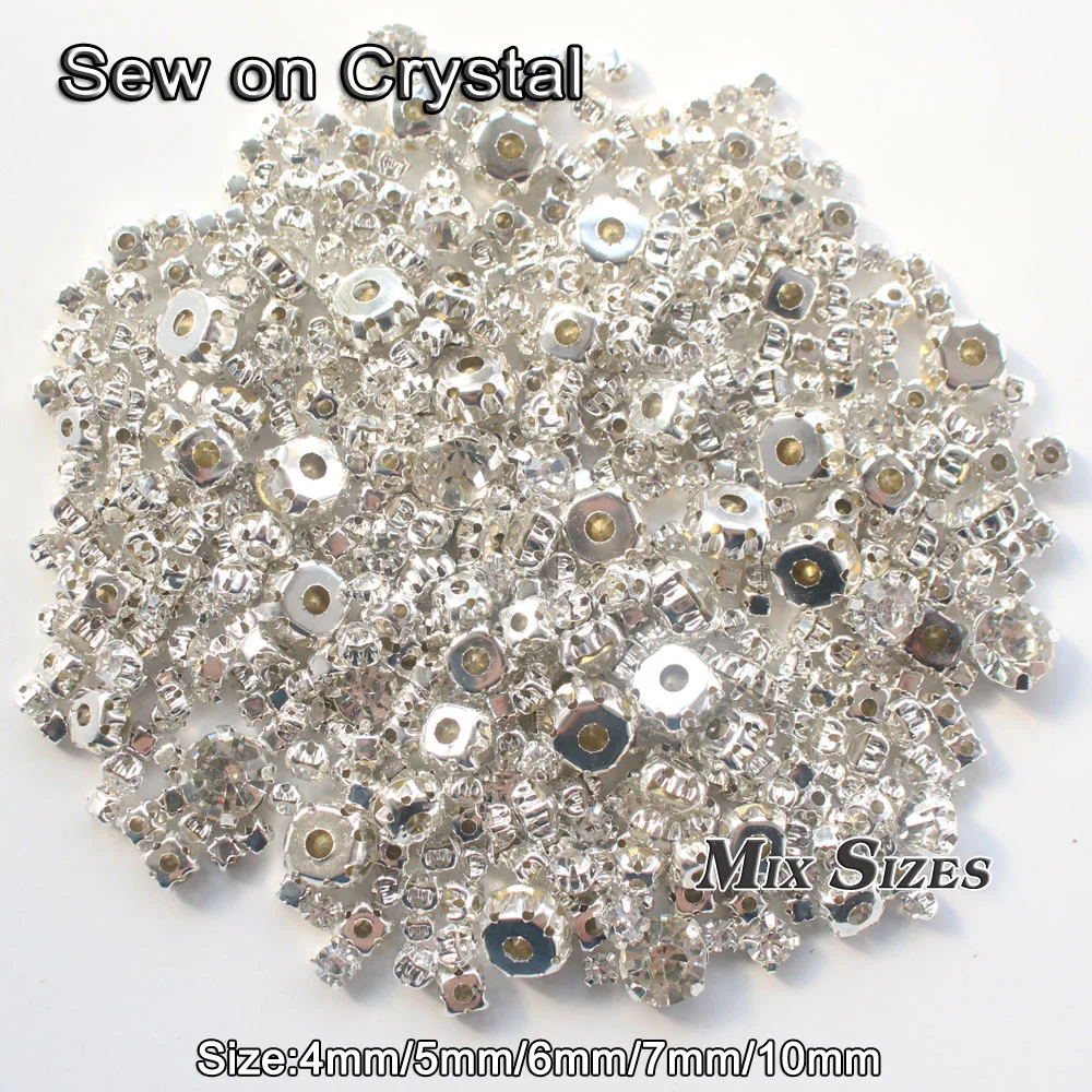 2018 Shiny High quality mix sizes Clear Crystal Sewing on Rhinestone with Silver Claw Sew on Rhinestones 3D Craft DIY for bags
2018 Shiny High quality mix sizes Clear Crystal Sewing on Rhinestone with Silver Claw Sew on Rhinestones 3D Craft DIY for bags