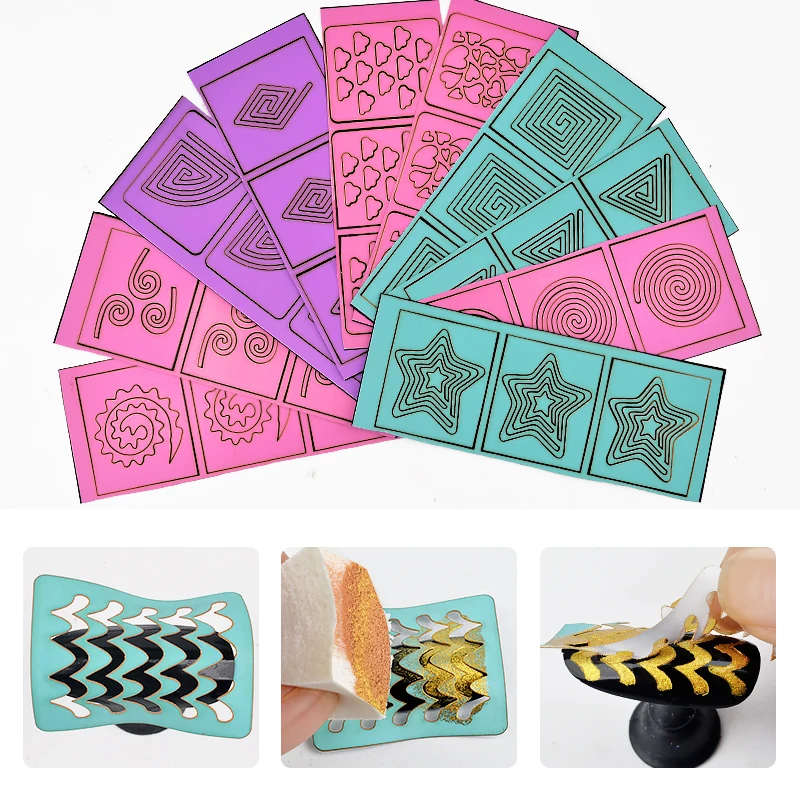 10 Sheet Nail Art Hollow Painting Template Sticker Stencil Manicure Transfer Decal Adhesive Decorations French Tips Design Tools
10 Sheet Nail Art Hollow Painting Template Sticker Stencil Manicure Transfer Decal Adhesive Decorations French Tips Design Tools