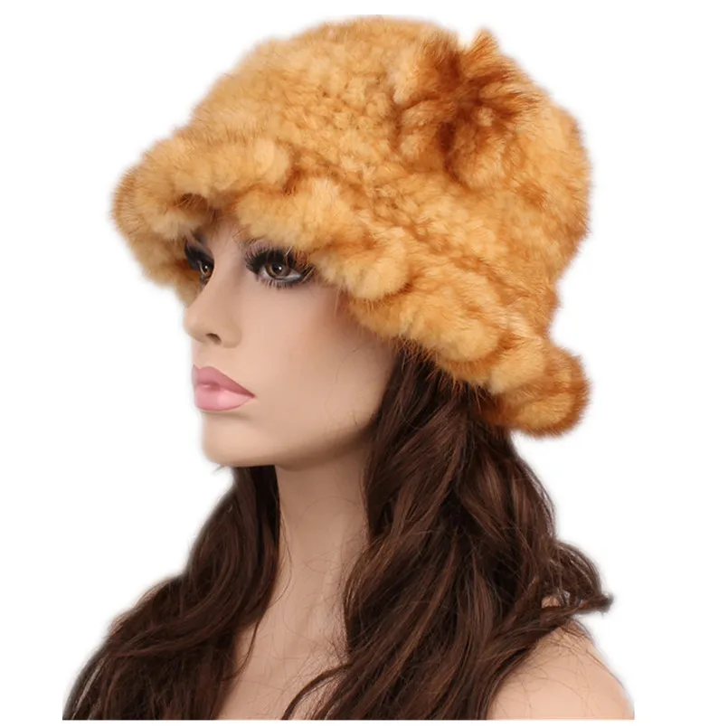 real mink hat women's winter fur hat mom fur beanies with floral golden brown red beige knitted hats for lady fedoras brim H448
real mink hat women's winter fur hat mom fur beanies with floral golden brown red beige knitted hats for lady fedoras brim H448