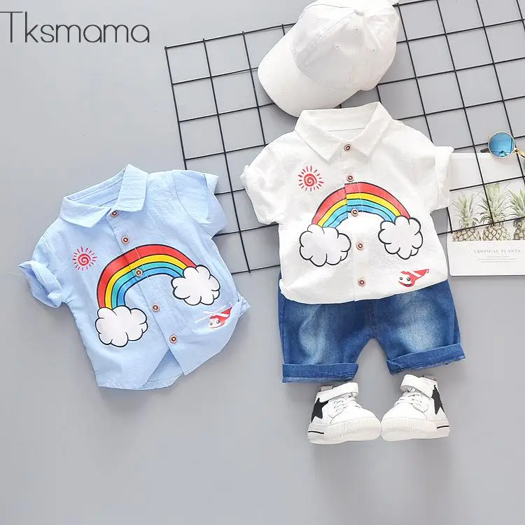 Rainbow Pattern Baby Kids Lovely Clothes Set Bbay Boy And Baby Girl Fashion Summer Clothing Outfits
Rainbow Pattern Baby Kids Lovely Clothes Set Bbay Boy And Baby Girl Fashion Summer Clothing Outfits