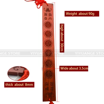 

Carved Wood Six Emperor Ruler Ornaments Lubanche Fengshui Dinglan Feet Meters Home Furnishing Carving Decoration Accessories