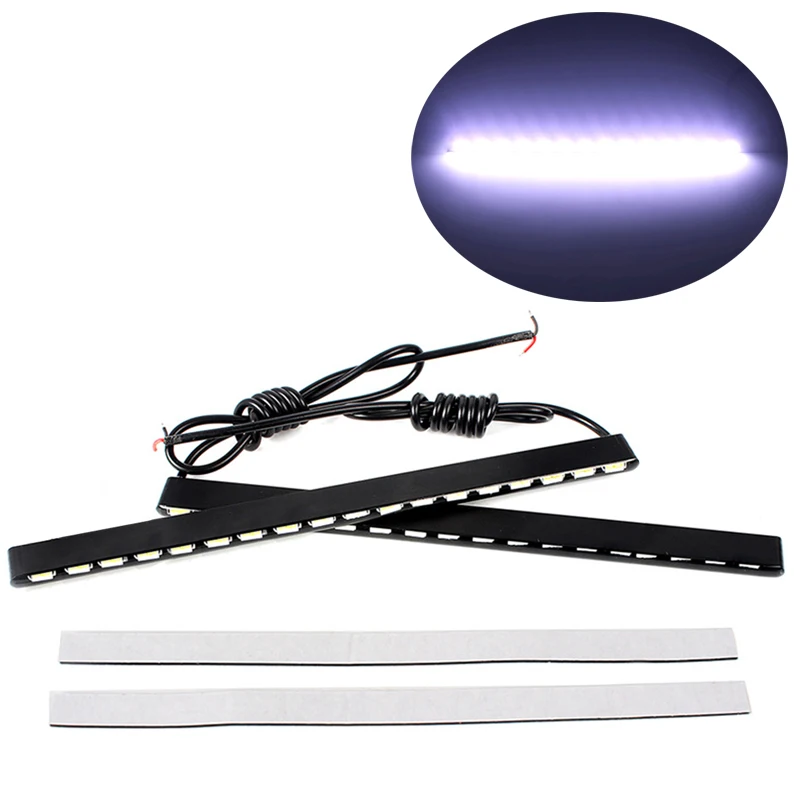 2pcs 7030SMD LED Strip light Car Daytime Running Light 12 14 18 LED Strip DRL Fog Lamp Car Styling Daylight
2pcs 7030SMD LED Strip light Car Daytime Running Light 12 14 18 LED Strip DRL Fog Lamp Car Styling Daylight