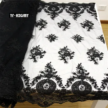 YF HZGJMY African Beaded Lace Fabric High Quality Black Evening Dress Embroidery French Tulle Net Lace Fabric for Lady A1627
YF HZGJMY African Beaded Lace Fabric High Quality Black Evening Dress Embroidery French Tulle Net Lace Fabric for Lady A1627