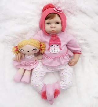Lovely reborn girl dolls 22" soft silicone vinyl reborn babies dolls for children gift educational toy doll bebe-reborn menina
Lovely reborn girl dolls 22" soft silicone vinyl reborn babies dolls for children gift educational toy doll bebe-reborn menina