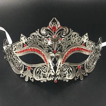 Black Red Rhinestones Blue Half Face Mask Photographs Performing Props Cosplay Iron Face Mask
Black Red Rhinestones Blue Half Face Mask Photographs Performing Props Cosplay Iron Face Mask