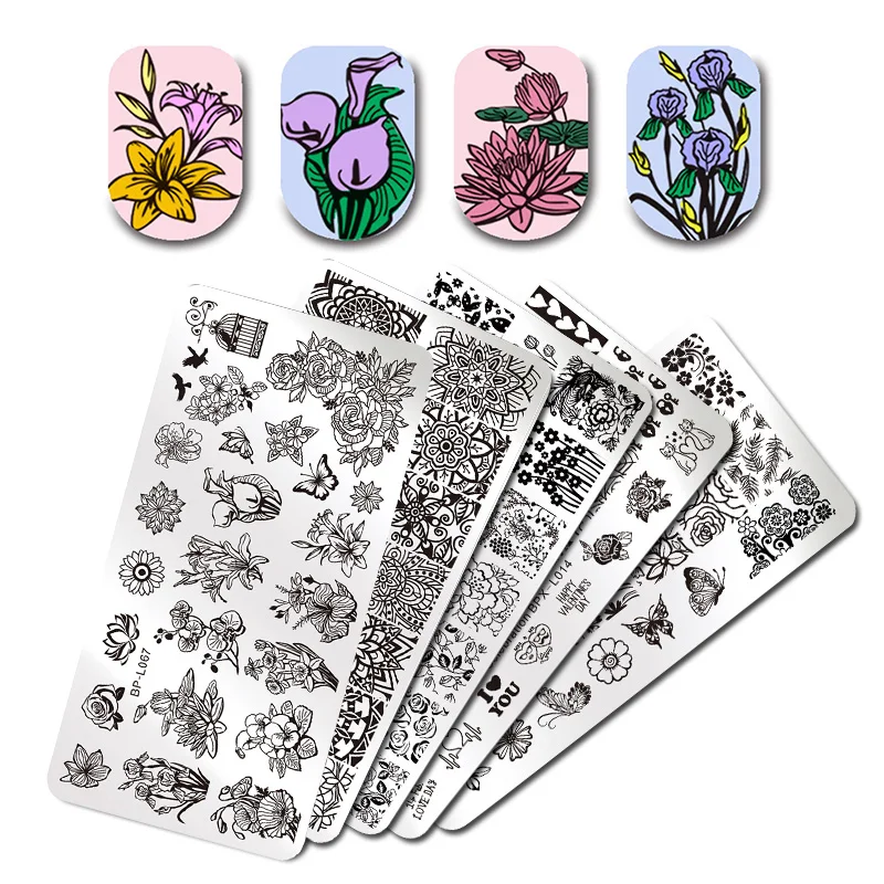 BORN PRETTY Floral Stamping Template Rectangle Various Flower Pattern Nail Art Stamp Image Plate
BORN PRETTY Floral Stamping Template Rectangle Various Flower Pattern Nail Art Stamp Image Plate