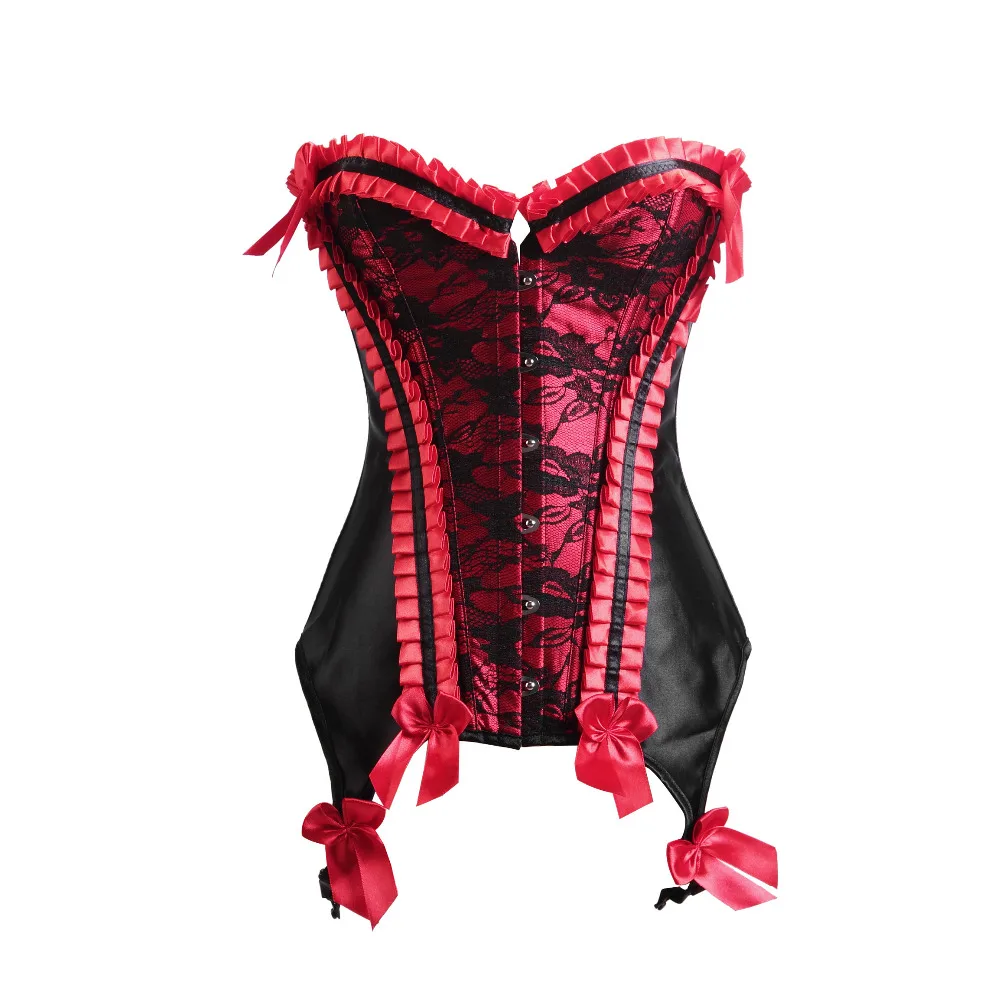 Satin Ruffle Trim overbust corset and sexy Bustier lace cover Lingerie Body shaper Showgirl Top S M L
Satin Ruffle Trim overbust corset and sexy Bustier lace cover Lingerie Body shaper Showgirl Top S M L
