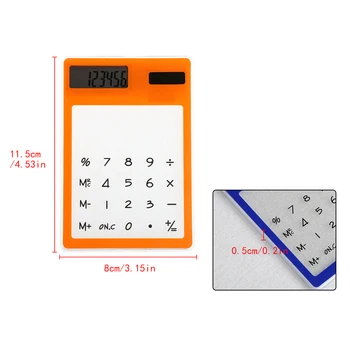 2018 New Ultra Slim Mini Transparent Solar Powered Calculator LCD Touch Screen 8 Digit With Retail Package
2018 New Ultra Slim Mini Transparent Solar Powered Calculator LCD Touch Screen 8 Digit With Retail Package