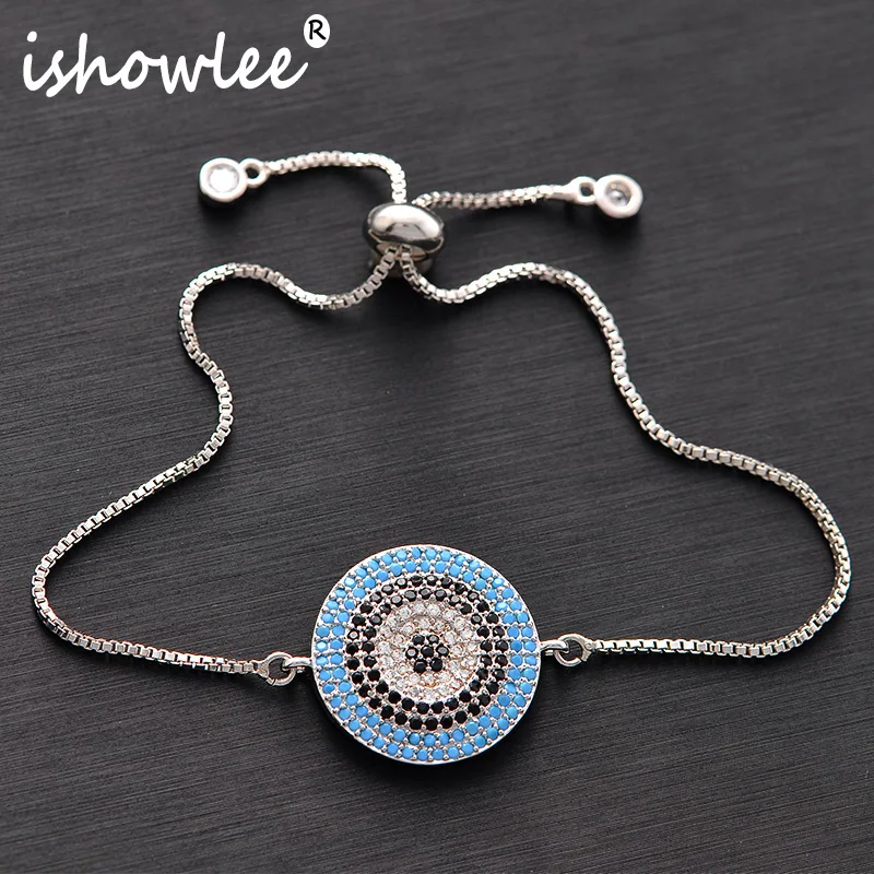 ISHOWLEE Gems Round Evil Eye Bracelets with Natural Stones Cubic Zircon Chain Bracelets for Women Friends Silver Jewelry slb06
ISHOWLEE Gems Round Evil Eye Bracelets with Natural Stones Cubic Zircon Chain Bracelets for Women Friends Silver Jewelry slb06