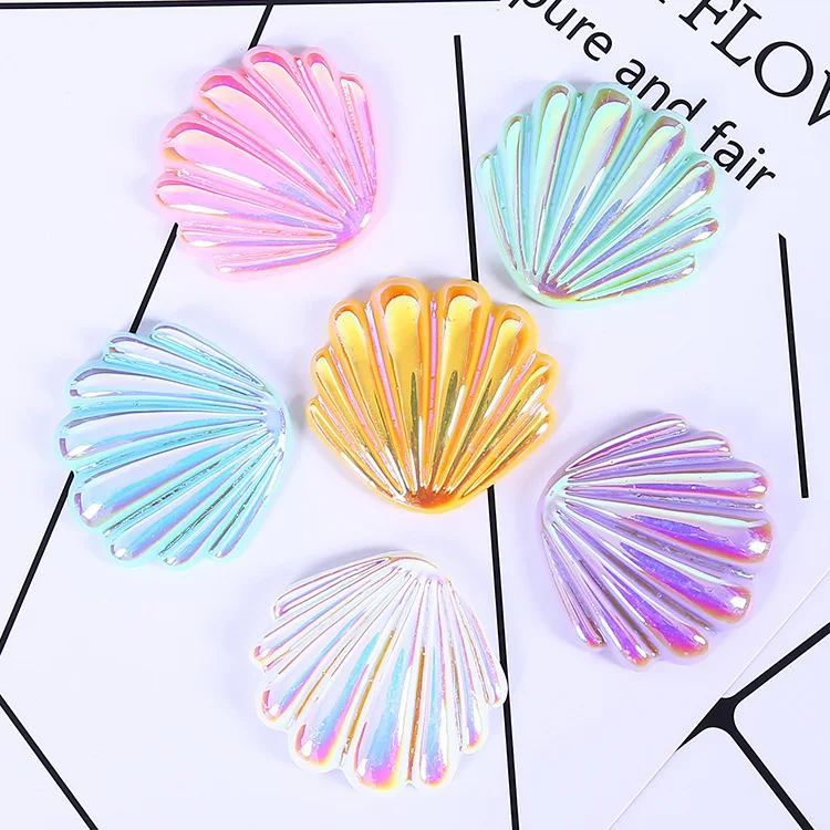 10pcs/lot 38X41mm Big Kawaii Resin Colorful AB Shell Cabochon Flatback For Scrapbooking Craft Earring Home DIY Decoration Favor
10pcs/lot 38X41mm Big Kawaii Resin Colorful AB Shell Cabochon Flatback For Scrapbooking Craft Earring Home DIY Decoration Favor