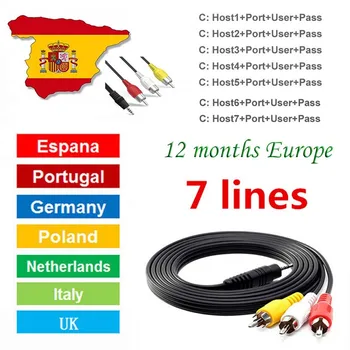 Europe Spain Portugal Germany Poland Hungary Cccam cline 1 year for DVB-S2 satellite receiver CCcam server europe channels 7line
Europe Spain Portugal Germany Poland Hungary Cccam cline 1 year for DVB-S2 satellite receiver CCcam server europe channels 7line