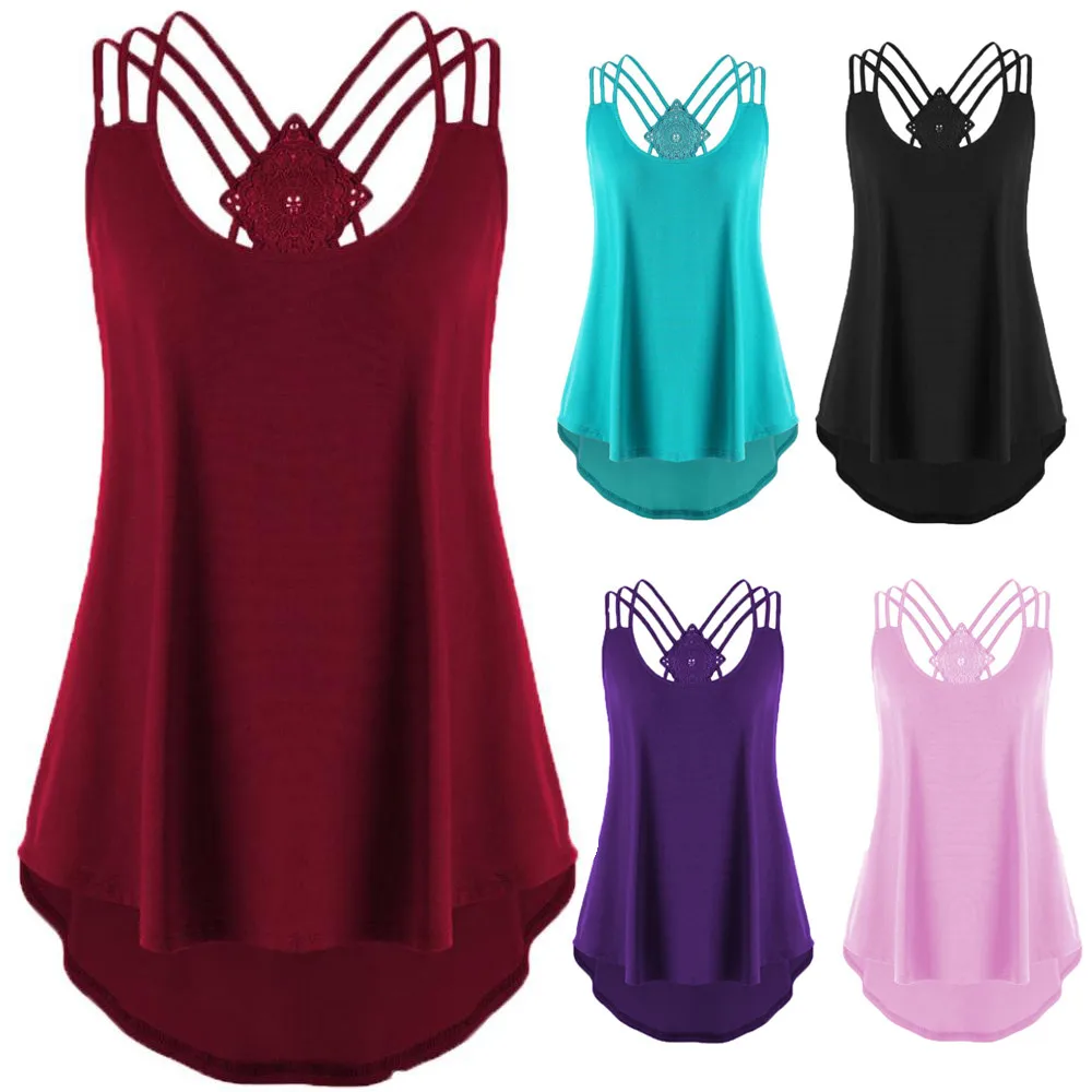Ladie's Bandages Sleeveless Vest Top High Low Tank Top Notes Strappy Tank Tops #15
Ladie's Bandages Sleeveless Vest Top High Low Tank Top Notes Strappy Tank Tops #15