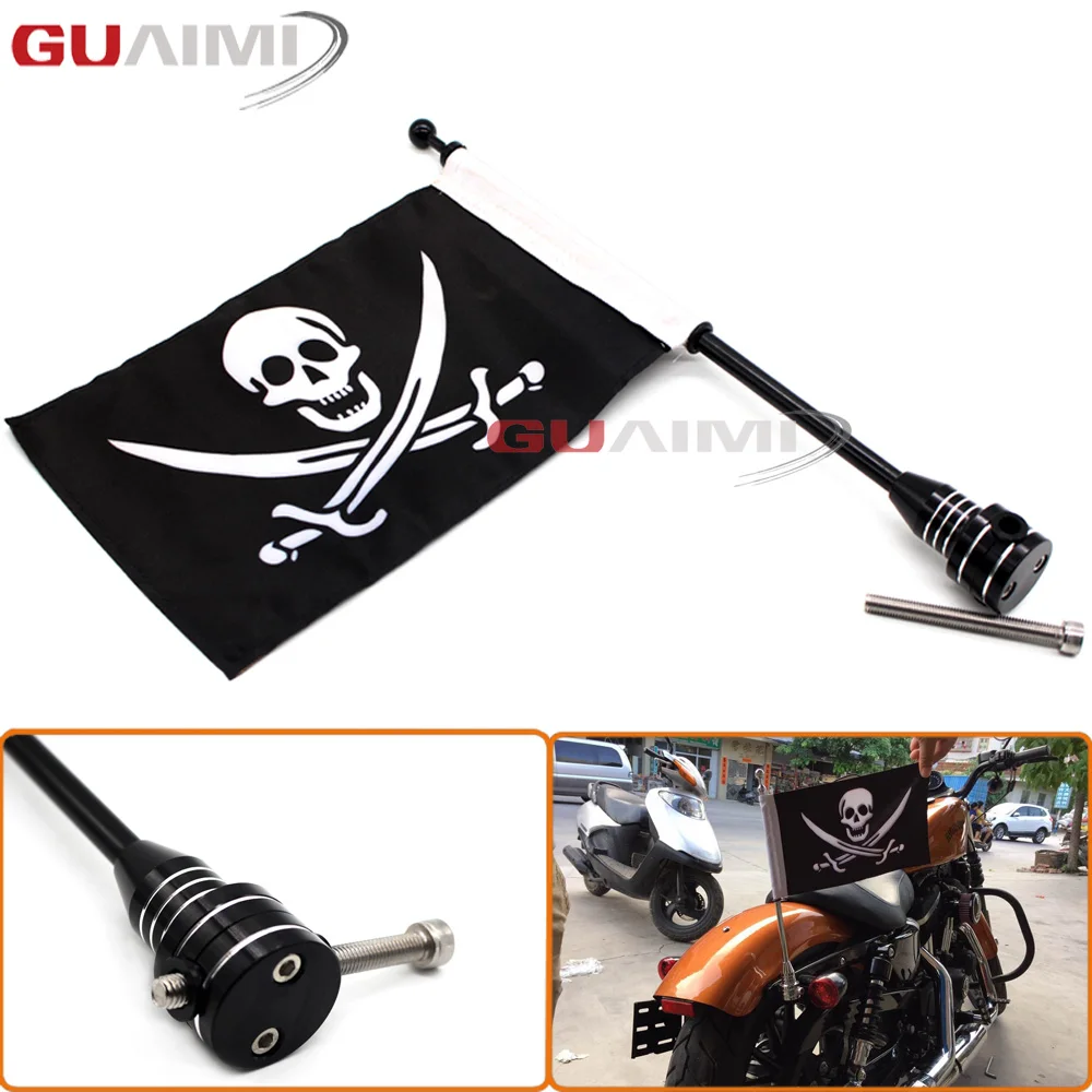 For Harley Touring Road King Glide&flht Black Motocycle CNC Aluminum Rear Side Mount Luggage Rack Vertical Flag Pole Pirate
For Harley Touring Road King Glide&flht Black Motocycle CNC Aluminum Rear Side Mount Luggage Rack Vertical Flag Pole Pirate