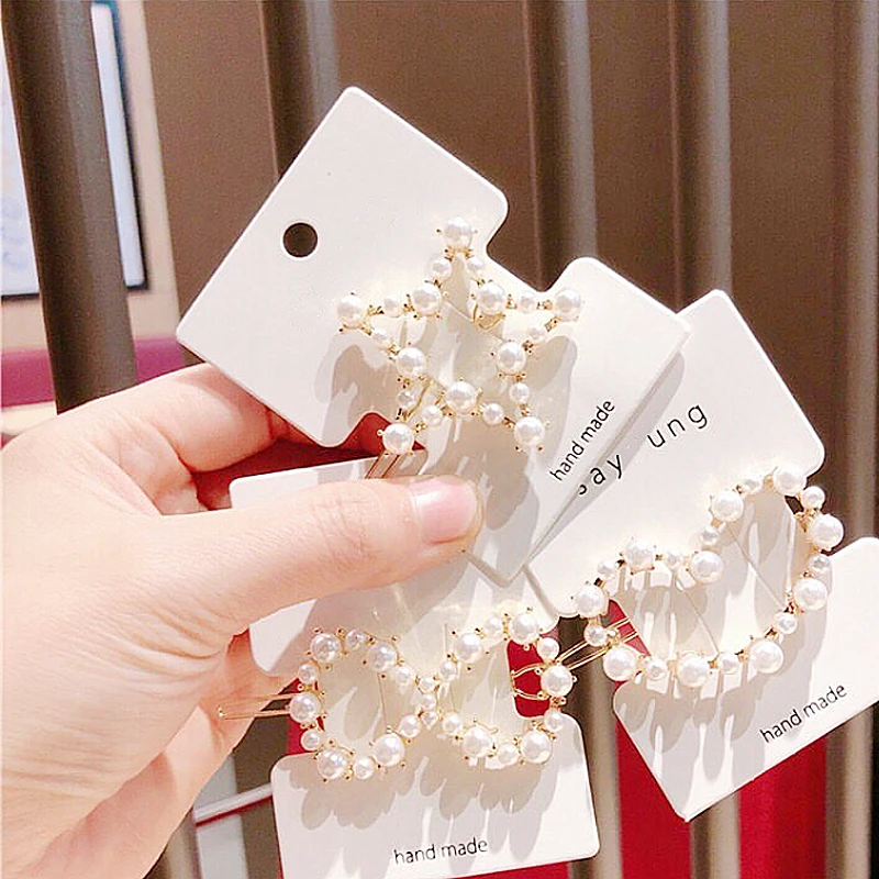 Large Pearl Hairpin INS fashion tyle Hair Clips For Women Geometry Shape Metal Headwear Hair Tools Accessories
Large Pearl Hairpin INS fashion tyle Hair Clips For Women Geometry Shape Metal Headwear Hair Tools Accessories