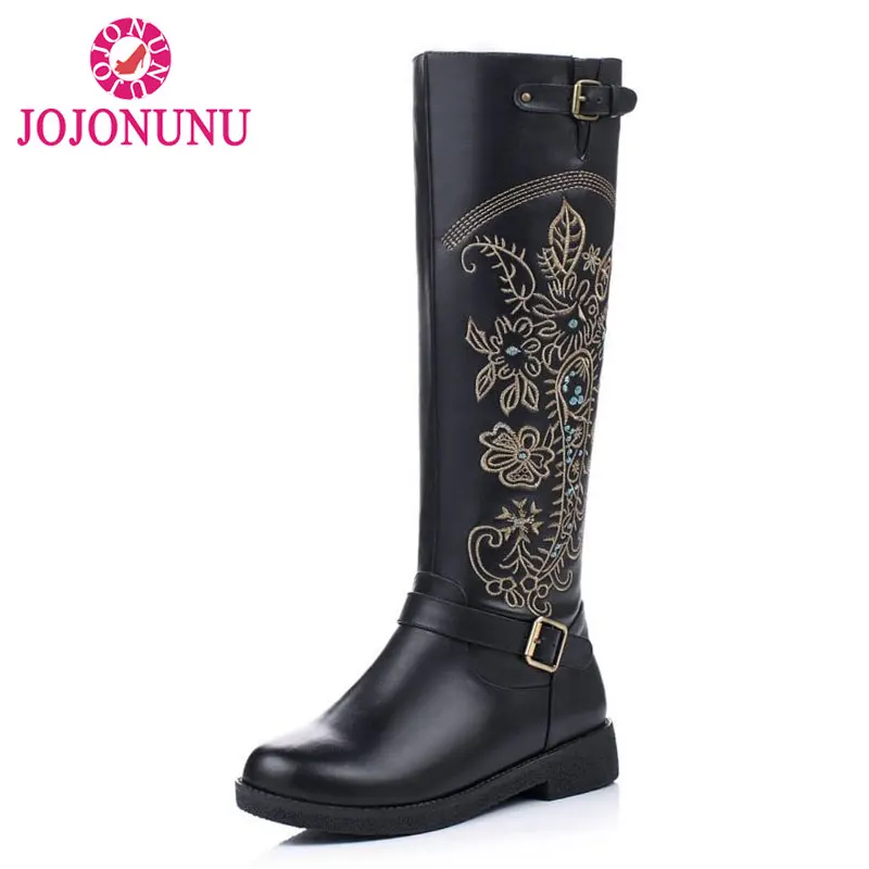 FITWEE Vintage Women Genuine Leather Knee Boots Winter Boot Sexy Square Heel Round Toe Zipper Women Boots Shoes Size 33-40
FITWEE Vintage Women Genuine Leather Knee Boots Winter Boot Sexy Square Heel Round Toe Zipper Women Boots Shoes Size 33-40