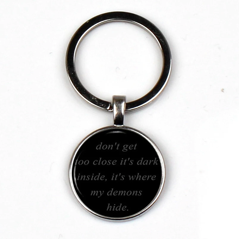 Popular Imagination Dragon Black Glass Beveled Keychain Lyrics Quote Pendant Music Jewelry - Devil Charm Gift Keychain XKHLHJ
Popular Imagination Dragon Black Glass Beveled Keychain Lyrics Quote Pendant Music Jewelry - Devil Charm Gift Keychain XKHLHJ