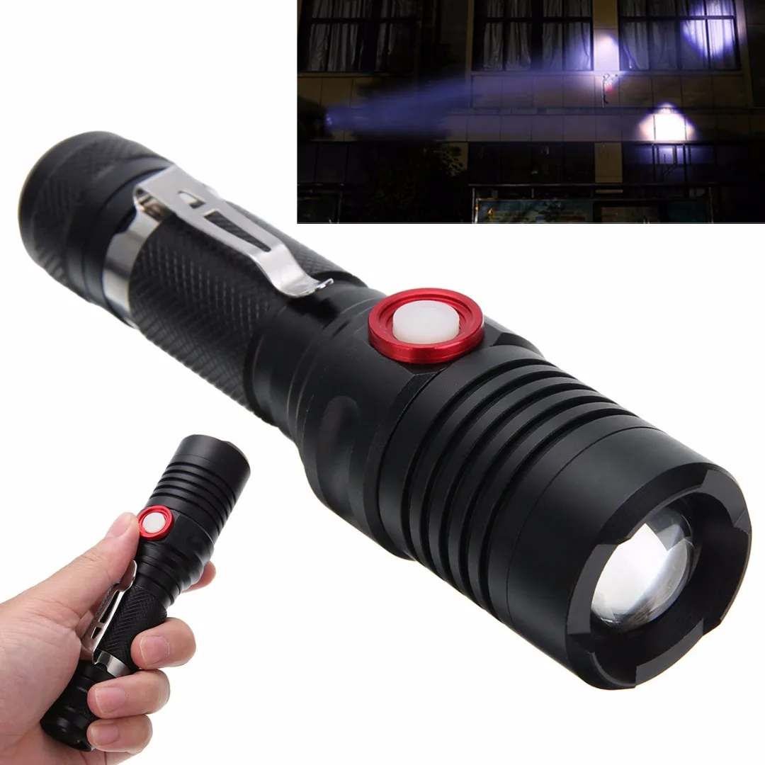 

High Quality Super Bright LED Flashlight XML-3506 T6 10000 Lumens 5 Modes Waterproof Zooming Torch For 18650 Battery Hot Sale