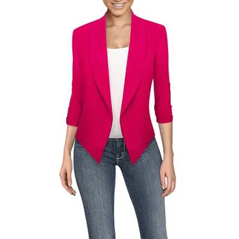 Coat Long Sleeve Gathered Fashion Business Suit Ladies Irregular Hem Casual Women Blazer Tops Turn-down Collar Jacket Slim Fit
Coat Long Sleeve Gathered Fashion Business Suit Ladies Irregular Hem Casual Women Blazer Tops Turn-down Collar Jacket Slim Fit
