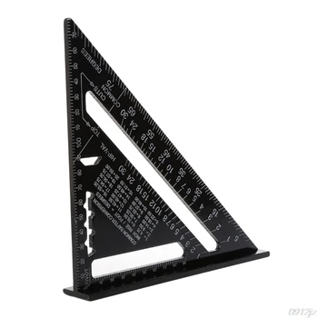 Triangular Measuring Ruler 7 Inch Metric Aluminum Alloy Speed Square Roofing Triangle Angle Protractor Trammel Tools New G8TB
Triangular Measuring Ruler 7 Inch Metric Aluminum Alloy Speed Square Roofing Triangle Angle Protractor Trammel Tools New G8TB