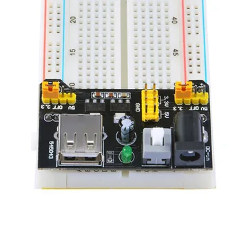 Hot MB102 Breadboard Power Supply Module 3.3V/5V For Arduino Board UNO Mega 2560 R3 Solderless Breadboard Free Shipping
Hot MB102 Breadboard Power Supply Module 3.3V/5V For Arduino Board UNO Mega 2560 R3 Solderless Breadboard Free Shipping