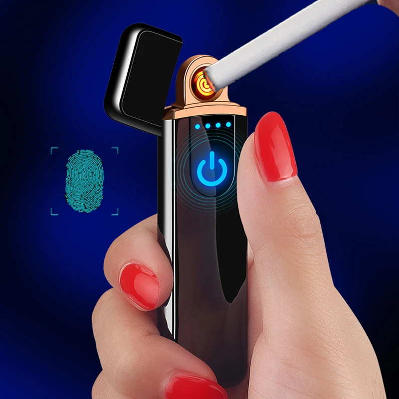 Ultra-thin Charging Lighter Touch Screen Electronic Lighter Charging Electric USB Lighter Windbreak Trendy Men's Gift
Ultra-thin Charging Lighter Touch Screen Electronic Lighter Charging Electric USB Lighter Windbreak Trendy Men's Gift
