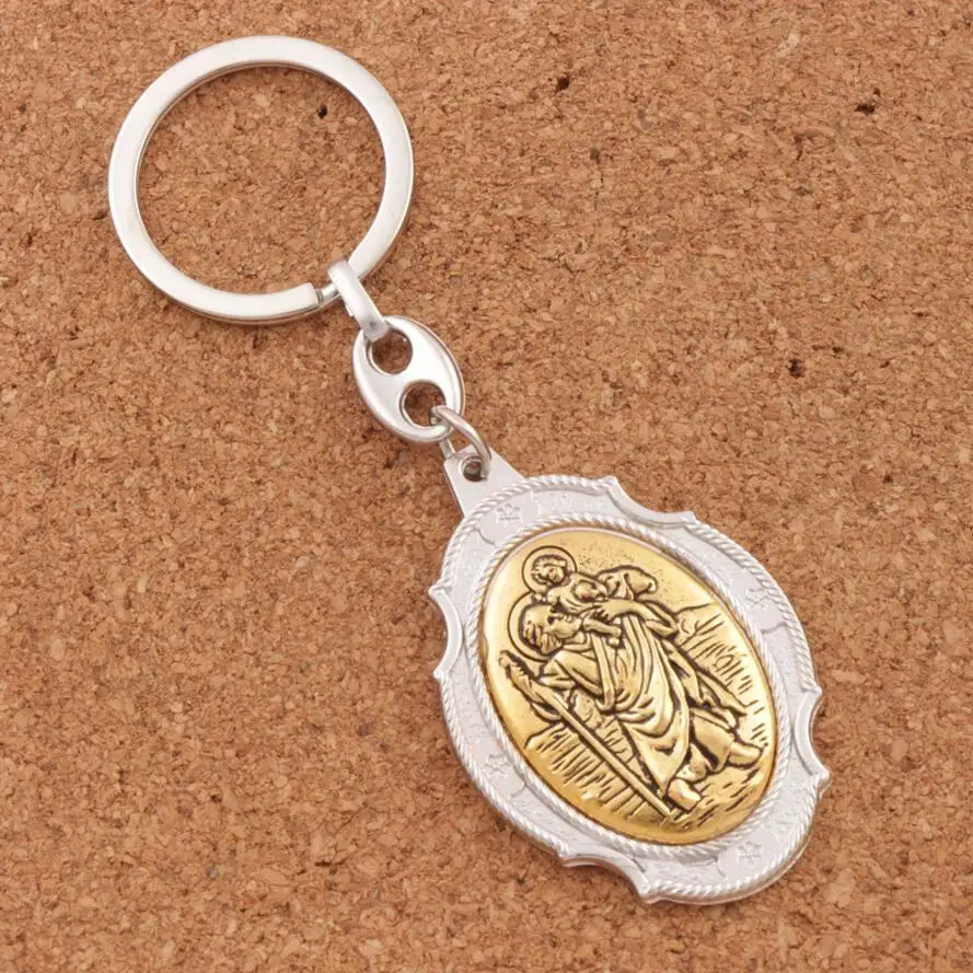 12ColorsSt. Christopher Medal Keychain Patron Saint Of Travelers and Motorists--2Inches Large Auto Car Protection Key Ring K1741
12ColorsSt. Christopher Medal Keychain Patron Saint Of Travelers and Motorists--2Inches Large Auto Car Protection Key Ring K1741