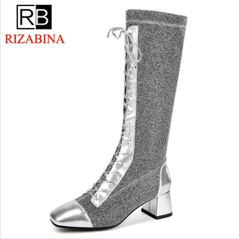 RizaBina Women Boots High Heel Real Leather Shoes Woman Mid Calf Boots Women Retro Punk Woman Shoes Winter Footwear Size 34-39
RizaBina Women Boots High Heel Real Leather Shoes Woman Mid Calf Boots Women Retro Punk Woman Shoes Winter Footwear Size 34-39