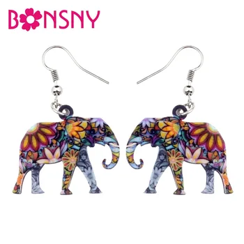 Bonsny Acrylic Floral Jungle Elephant Earrings Big Long Dangle Drop Fashion Wild Animal Jewelry For Women Girls Ladies Wholesale
Bonsny Acrylic Floral Jungle Elephant Earrings Big Long Dangle Drop Fashion Wild Animal Jewelry For Women Girls Ladies Wholesale