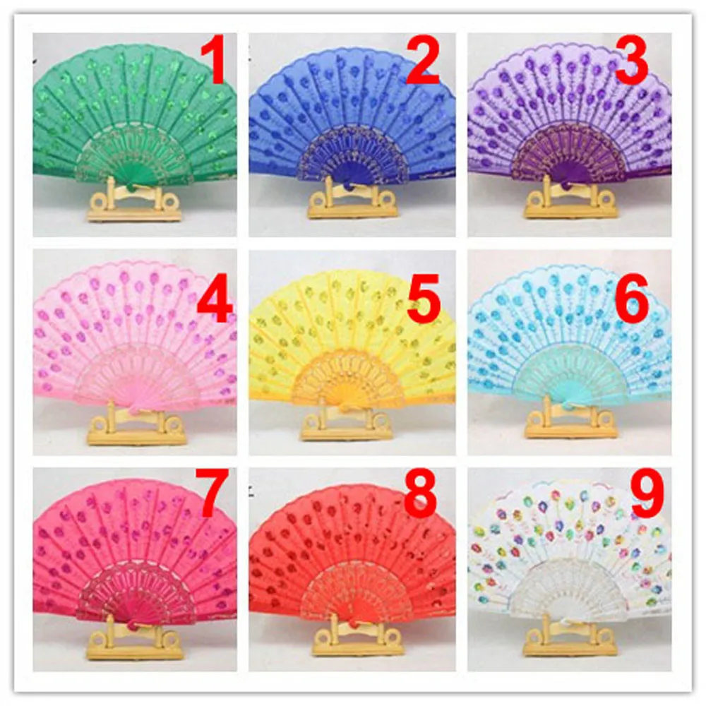 Bone color face sequin fan Spanish Lace Silk Folding Hand Held Dance Fan Flower Pattern for Party Wedding Y46
Bone color face sequin fan Spanish Lace Silk Folding Hand Held Dance Fan Flower Pattern for Party Wedding Y46