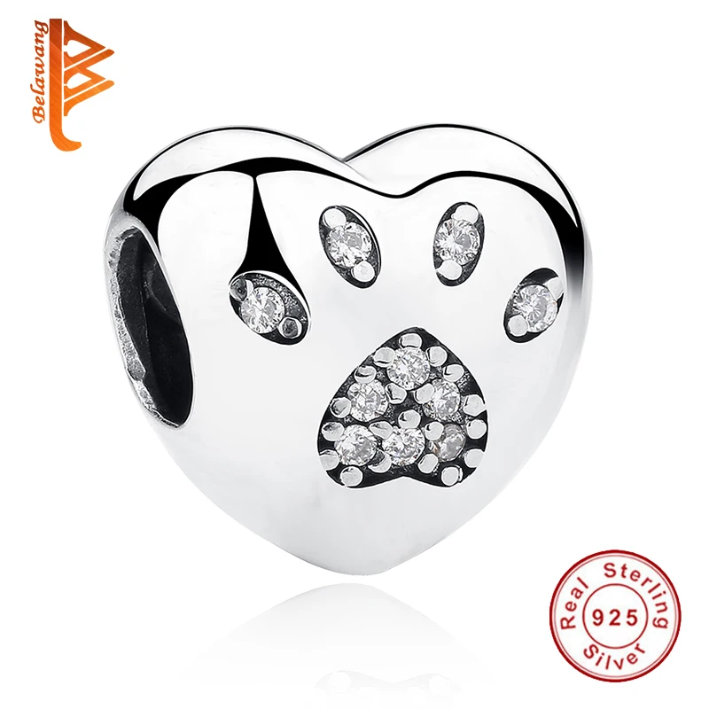 100% 925 Sterling Silver Dog Paw Bead European Love Heart Charm Fit Charm Bracelet Fashion Jewelry Gift
100% 925 Sterling Silver Dog Paw Bead European Love Heart Charm Fit Charm Bracelet Fashion Jewelry Gift