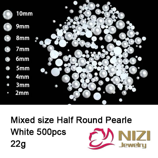 Half Round Pearls 500pcs/pack 22g Flatback White Half Round Pearl Beads For Jewelry Making And Nail Art High Quality Pearl Beads
Half Round Pearls 500pcs/pack 22g Flatback White Half Round Pearl Beads For Jewelry Making And Nail Art High Quality Pearl Beads