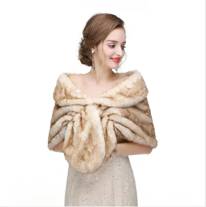 Wedding accessories for dresses evening winter Cape Jacket Bridal Bolero Winter Wraps Coat Stole Faux Fur Fabric For Brides
Wedding accessories for dresses evening winter Cape Jacket Bridal Bolero Winter Wraps Coat Stole Faux Fur Fabric For Brides