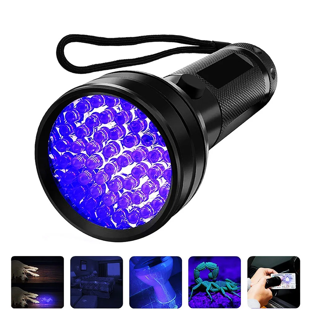 zk20 Dropshipping UV Flashlight 51Leds 395nM Ultraviolet Blacklight Detector for Urine Pet Stain Handheld Torch Scorpion Hunting
zk20 Dropshipping UV Flashlight 51Leds 395nM Ultraviolet Blacklight Detector for Urine Pet Stain Handheld Torch Scorpion Hunting