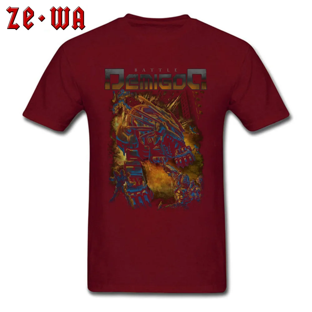 Battle Demigod Father Day 100% Cotton O Neck Tees Short Sleeve Funny Tee Shirt Retro Comics T Shirts Wholesale Battle Demigod maroon
