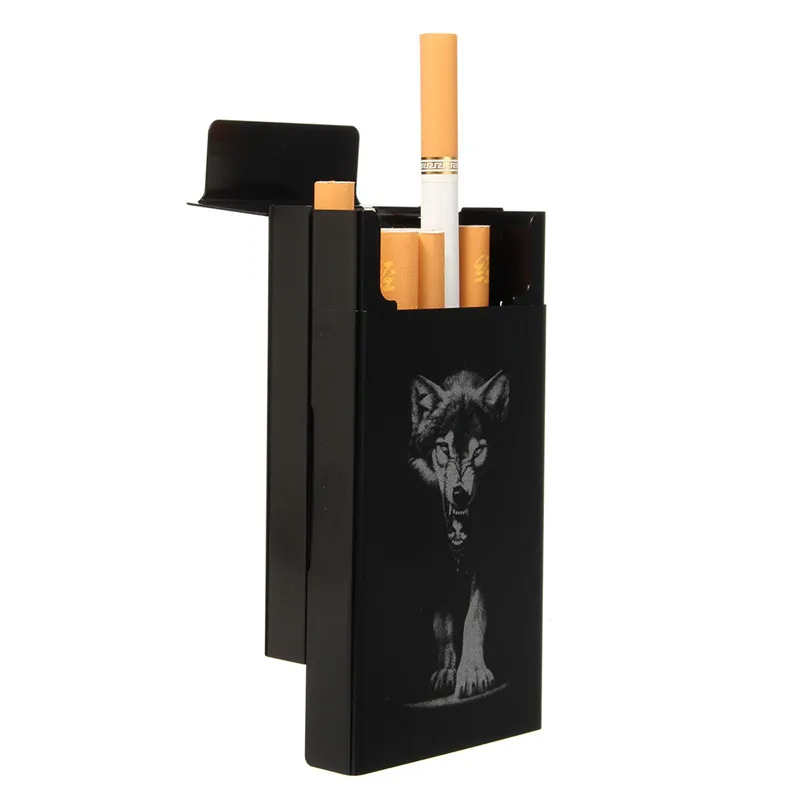 Personalized Ultra Thin Black Wolf Metal Cigarette Case Boxes Automatic Cigarette Tobacco Holder Storage Case Pocket-case Gifts
Personalized Ultra Thin Black Wolf Metal Cigarette Case Boxes Automatic Cigarette Tobacco Holder Storage Case Pocket-case Gifts