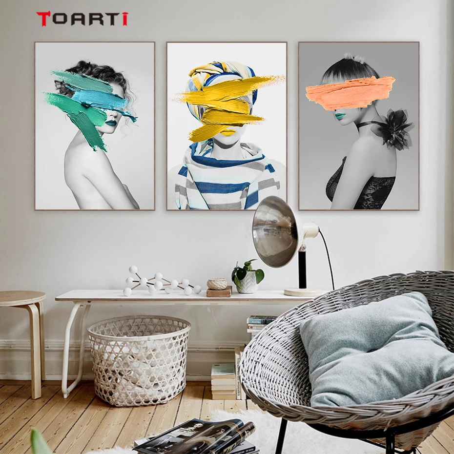 Fashion Woman Abstract Wall Art Pictures Pigment Yellow And Blue poster and print Modern Home Canvas Painting for living room
Fashion Woman Abstract Wall Art Pictures Pigment Yellow And Blue poster and print Modern Home Canvas Painting for living room