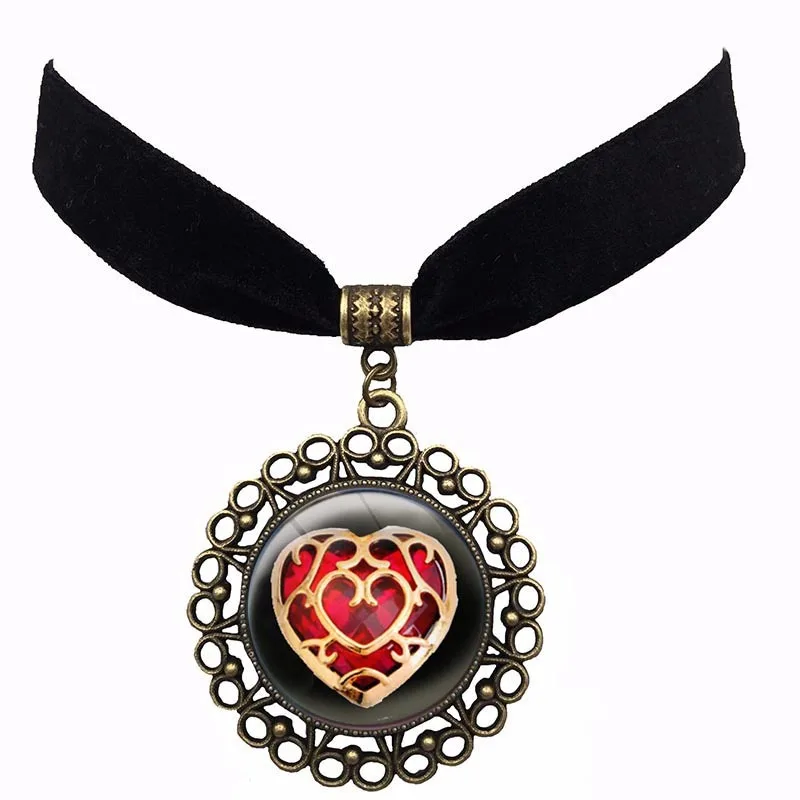 2017 Legend of Zelda Flannel Black Color Chain Pattern Glass Cabochon Pendant Choker Necklace Lovers Necklaces Accessories Women
2017 Legend of Zelda Flannel Black Color Chain Pattern Glass Cabochon Pendant Choker Necklace Lovers Necklaces Accessories Women