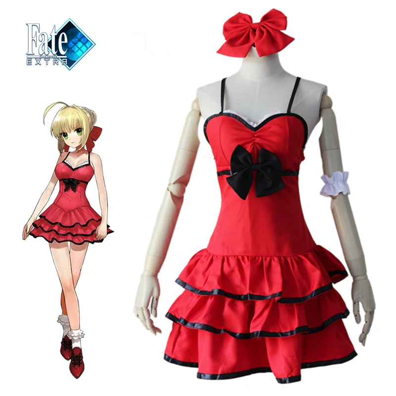 Saber Red Lolita Dress Cosplay Fate Extra CCC Fate Stay Night Zero Costume Japanese Anime Nero Claudius Halloween Costume
Saber Red Lolita Dress Cosplay Fate Extra CCC Fate Stay Night Zero Costume Japanese Anime Nero Claudius Halloween Costume