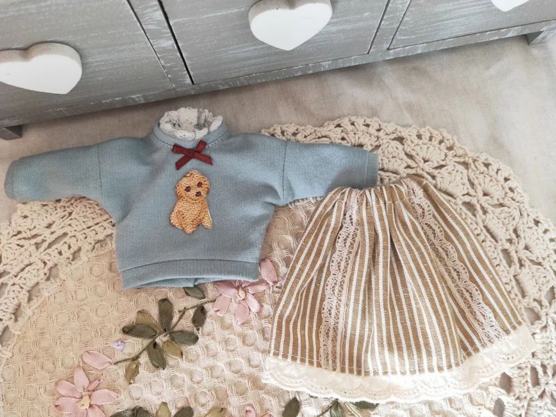 New Blyth Doll Clothes Long Sleeve Sweater+Pleated Skirt for ob24, Azone S, Blyth Dress for 1/6 Doll Accessories
New Blyth Doll Clothes Long Sleeve Sweater+Pleated Skirt for ob24, Azone S, Blyth Dress for 1/6 Doll Accessories